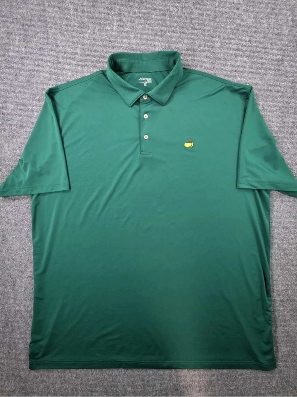 Masters Tech Mens 3XL Polo Shirt Green Augusta National Golf Performance Stretch